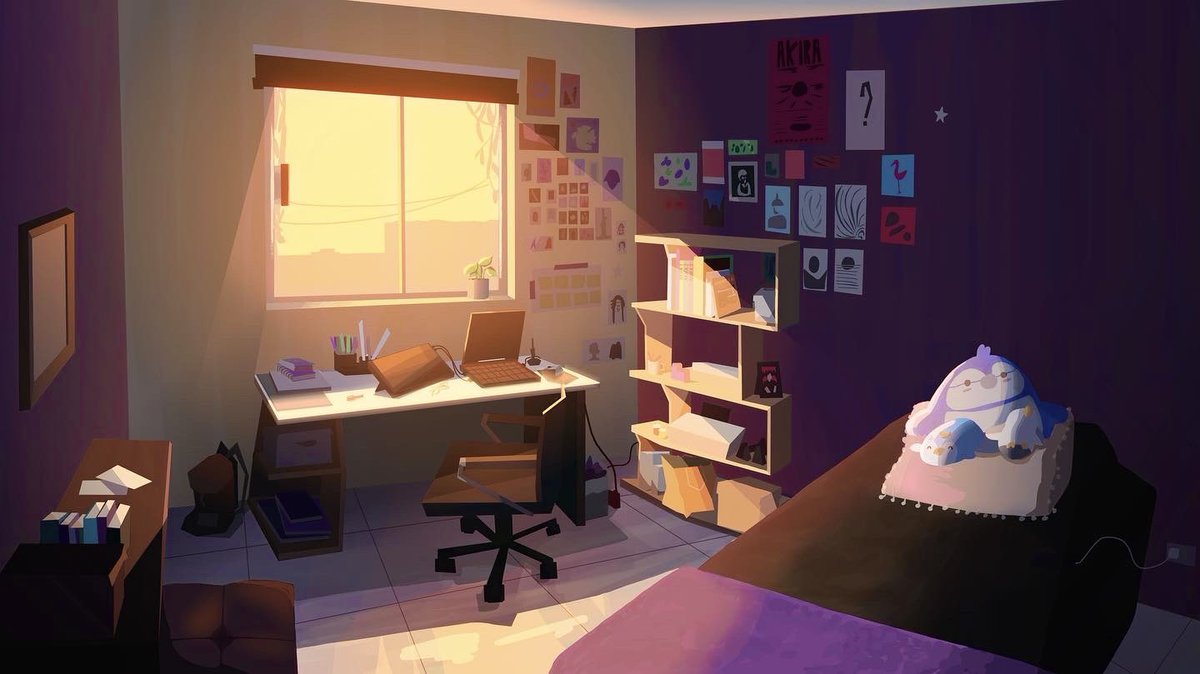 ReichSketches's tweet photo. first post here! Happy to share my room in different lighting conditions that I made for @Chuwenjie Color &amp; Light Class!

#bgpainting #mexicanartist https://t.co/SQeK8ndFHE