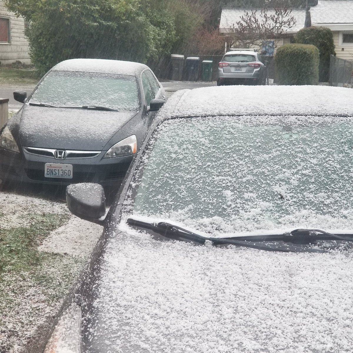 SeattleWXGuy's tweet image. #snowpellets Burien,  WA #wawx
