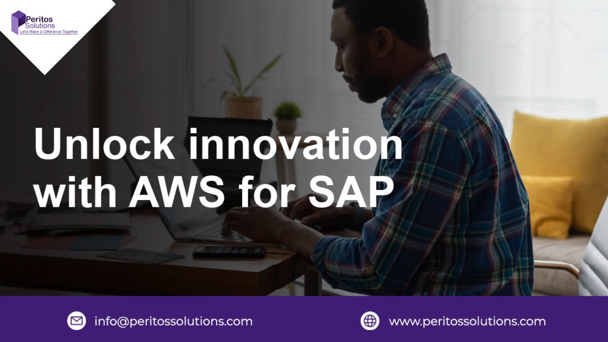 Get more from your SAP system with 200+ AWS solutions to differentiate your customer experience, accelerate growth, and improve operational efficiency. Find out how Peritos can help you get started. 
 #SAPIntegration #AWSSolutions  #PeritosConsulting #CloudComputing