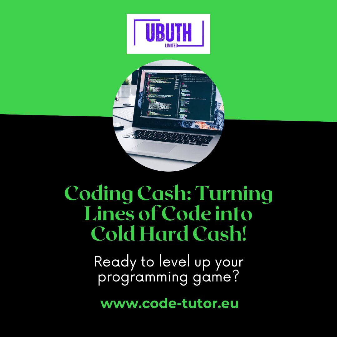 ubuthlimited's tweet image. Dive into the gig economy Platforms like Upwork and Freelancer connect you with projects that match your skills. Be your own boss and code on your terms! #CodingCash #TechTalent #ProgrammingOpportunities!
