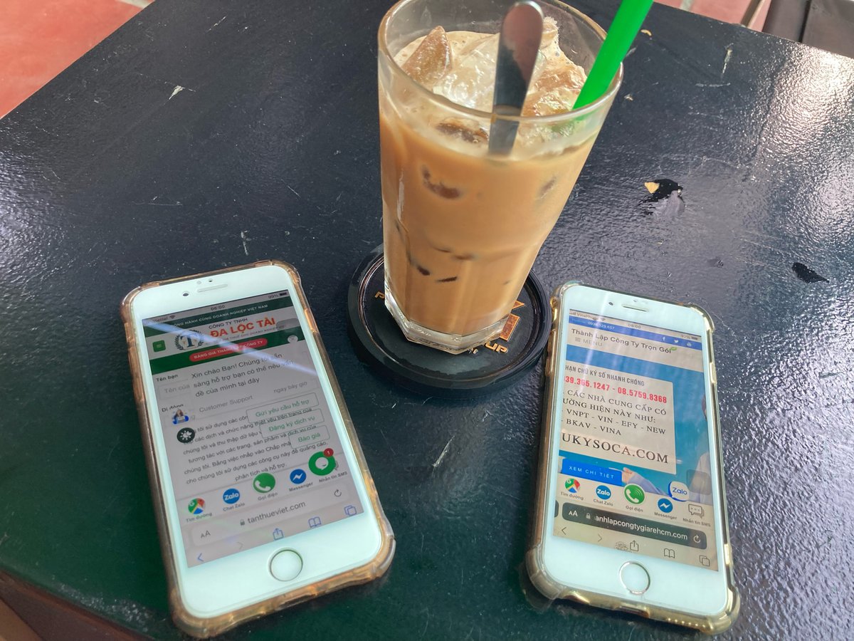 tanthueviet's tweet photo. Cafe sáng gặp khách hàng tư vấn combo web và thành lập công ty 
#thanhlapcongty #thietkeweb #tanthueviet #lanketoan https://t.co/4O6xfXUY80