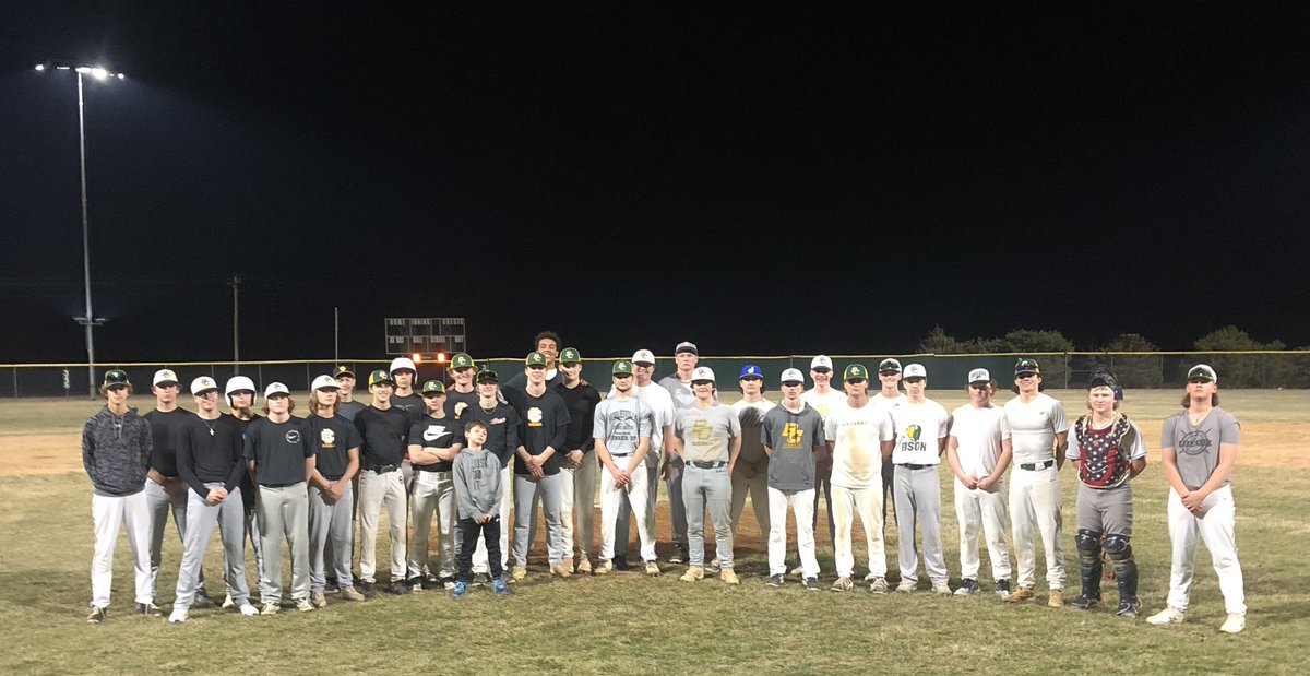 02/26/24
First Intrasquad Scrimmage of 2024

Team Black 0
Team White 5

Windless winter night to take in some live reps. Proud of the hard work and dedication from our HS players.

#BisonBoys X #WinterBall