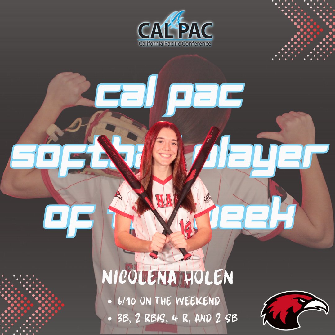 SimpsonRedHawks's tweet photo. 🚨Cal Pac Softball Player of the Week!!! https://t.co/baLjUnUGzT