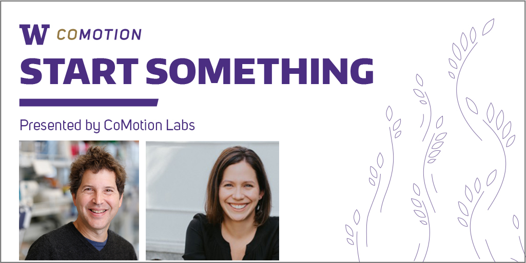 UWCoMotion's tweet photo. Register at https://t.co/VWaWjnQZuT for the live stream this Wed 2/28 5:30pm-7:30pm when David Baker of @UW &amp;  @UWproteindesign, and Jenny Cronin of @allen_ai speak about the impact of #AI on #lifesciences and #healthcare #startups. Not to be missed! https://t.co/RMw7paRiPv