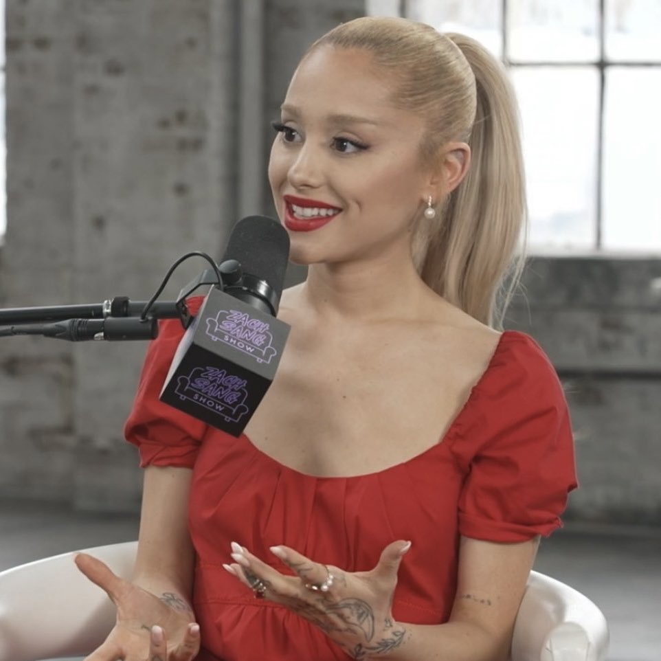 theegrandeheels's tweet photo. the second part of ariana grande’s interview with zach sang will come out on march 8th

she’ll discuss every track from the album https://t.co/bDVHcNJDlR