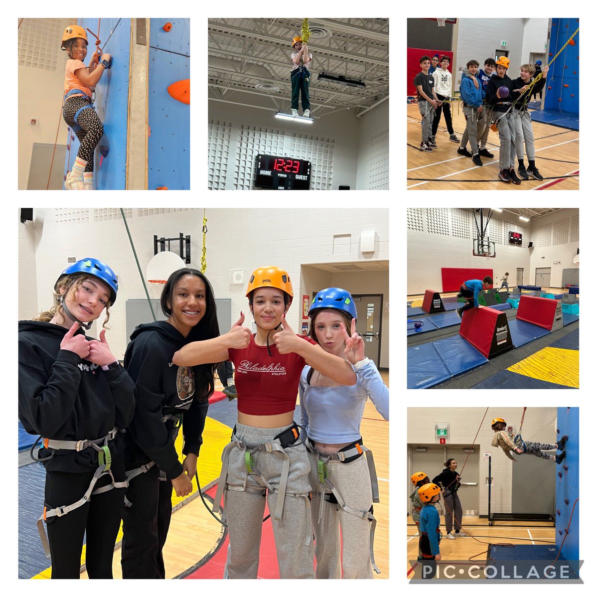 rockwoodheart's tweet photo. Rock climbing with the @GuelphGrotto last week was so much fun! Students were able to get active, cheer each other on, practice their growth mindset and learn something new! Good work, Ravens! 👏💪🧗‍♂️ https://t.co/IG1ZP4nlHz