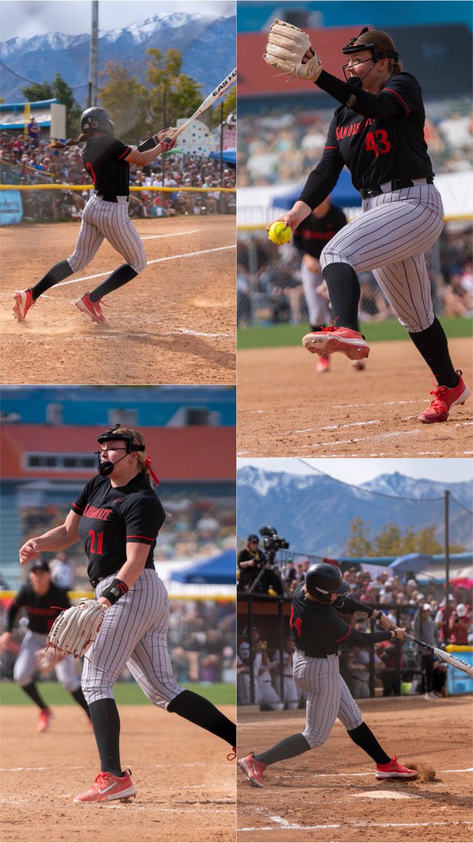 Made some great memories in Palm Springs this weekend with the tribe! 🌴❤️🖤 @AztecSoftball