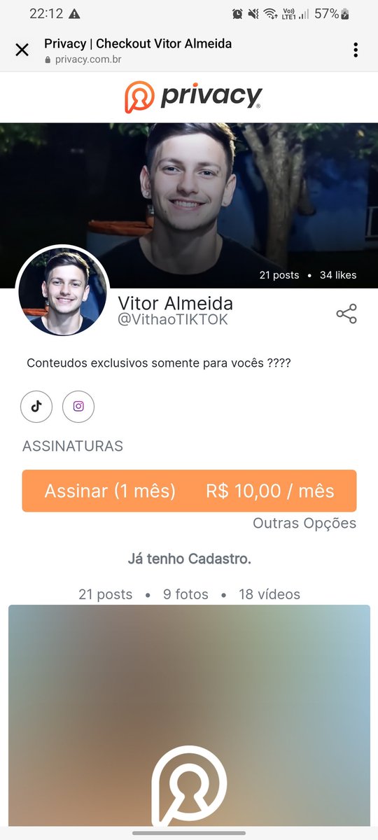 vithaoalmeida's tweet image. privacy.com.br/@VithaoTIKTOK 
#privacy #LGBTQ #viralvideo