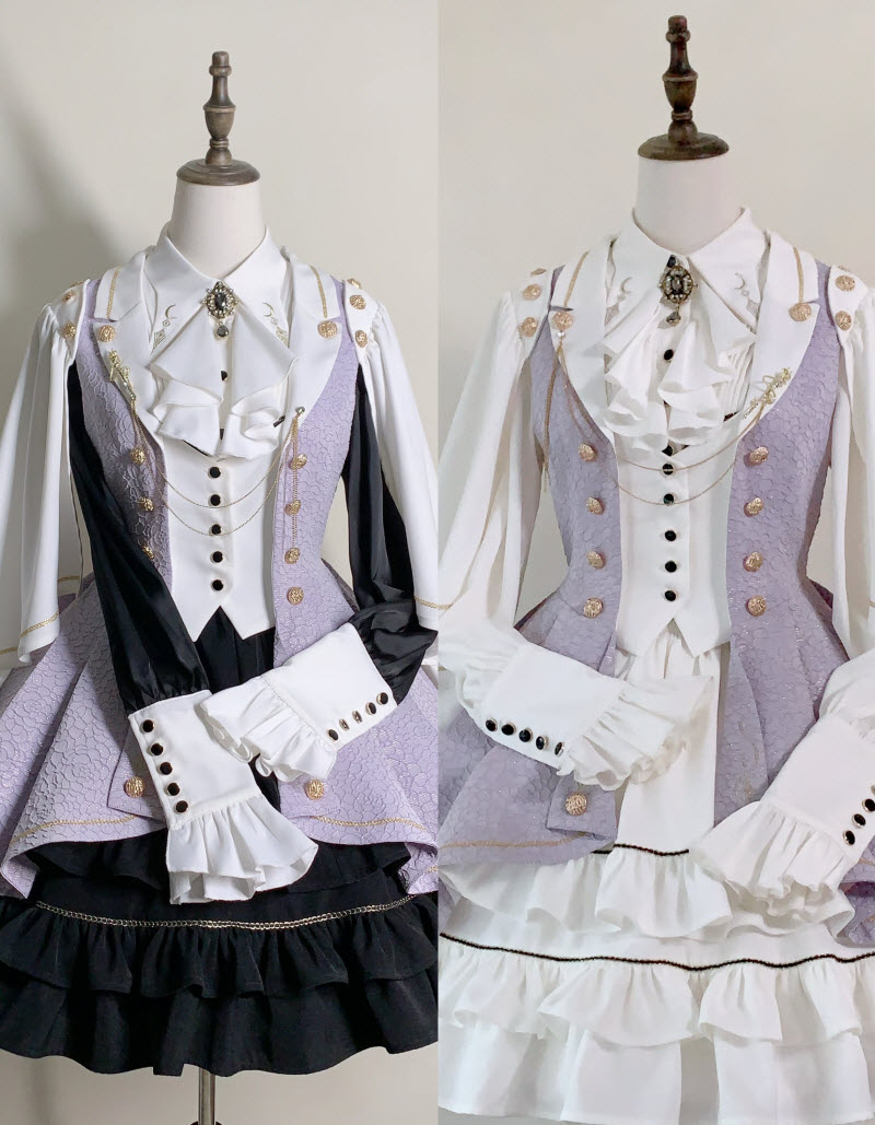 Preorder Deadline Reminder:   【-New Colorways-】 of 【-The Rules of Falling Moon-】 #MilitaryLolita Jacket, Blouse and Skirt 

◆ Don't Miss Them  >>> lolitawardrobe.com/new-colors-the…
◆ The Preorder Will Be Closed After February 29th!!!