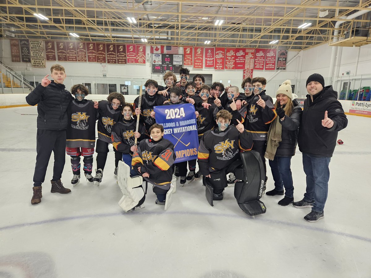 Congratulations to our Intermediate Hockey team on winning the 2024 Bulldogs and Dragons Invitational Tournament today! Way to go, Mustangs!