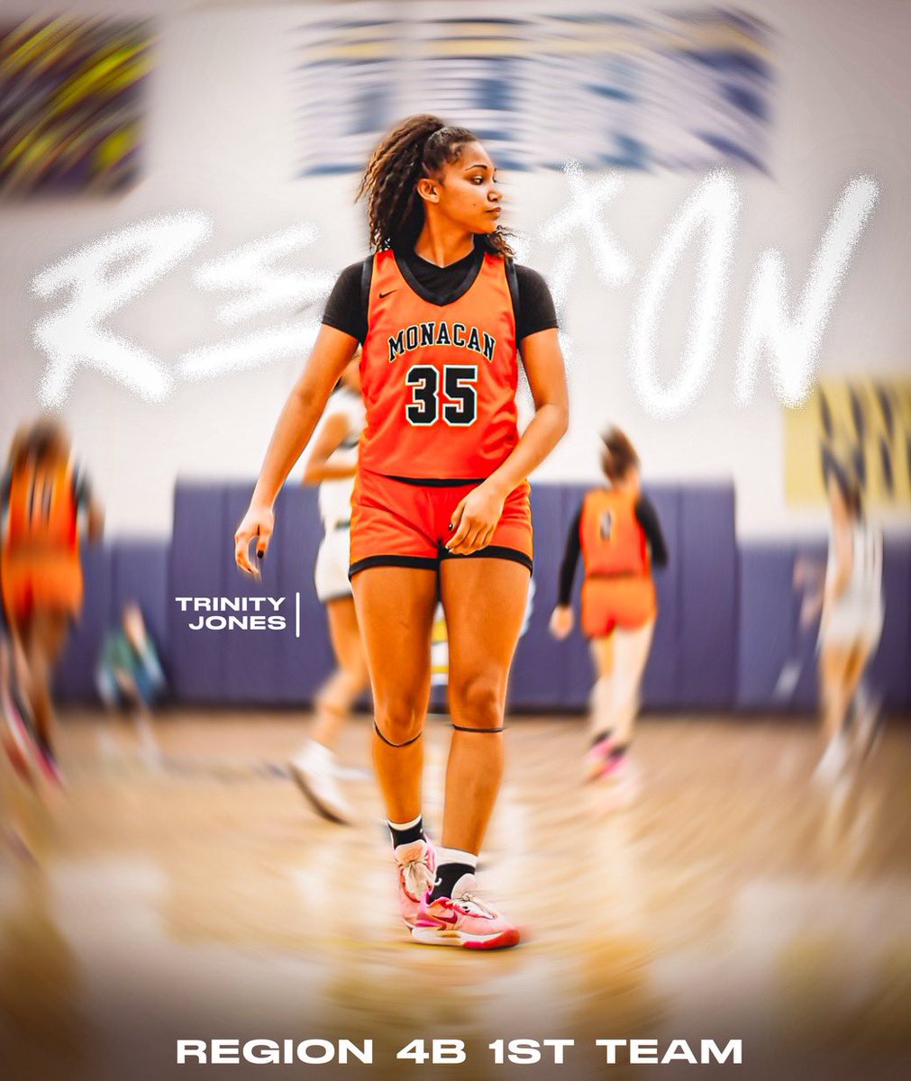 MonacanGBB's tweet photo. 🚨First Team All Region 4B🚨

Congrats to junior guard Trinity Jones (@trinityjones35) on this outstanding accomplishment!

Trinity has averaged 11ppg &amp; 7rpg so far this season &amp; can always be counted on as a lock down defender! Congrats Trinity!

#ChiefPride #rvaW @cfieldsports https://t.co/058m7uiPNj
