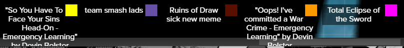 _KitchenGremlin's tweet photo. I don't know why the last line gets cut off in this tab but they say "by Devin Bolster" our ongoing running in game joke https://t.co/IDpD3ggY8Z