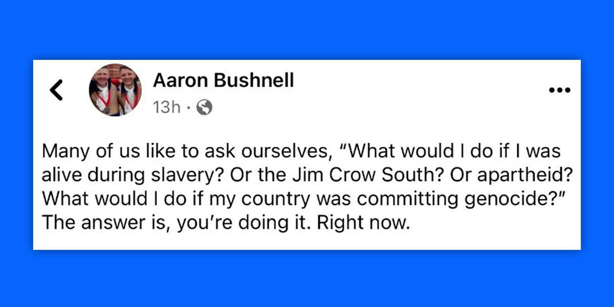 <a href="/Timcast/">Tim Pool</a> This is an exact quote posted on Aaron Bushnell’s Facebook page.
How did that happen?