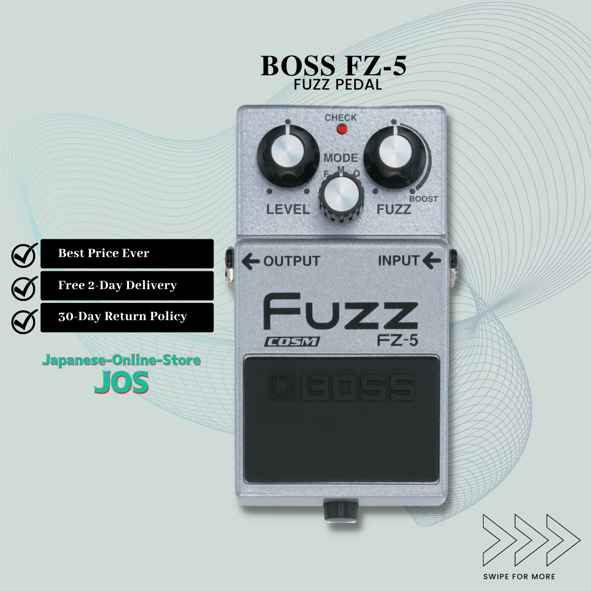 JOS_Infostation's tweet photo. The FZ-5 is a modern pedal designed for modern guitarists. 

📌 From $119.99 to $109.99 ONLY!
📌 8% DISCOUNT | Save $10.00

#bosseffectspedals #bossfz5 #fz5 #boss #fuzzpedal #bosseffects #freedelivery #shipsfromusa #japan #sale #discount #off #usa #us #free #shipping https://t.co/U7dwGMPcsB