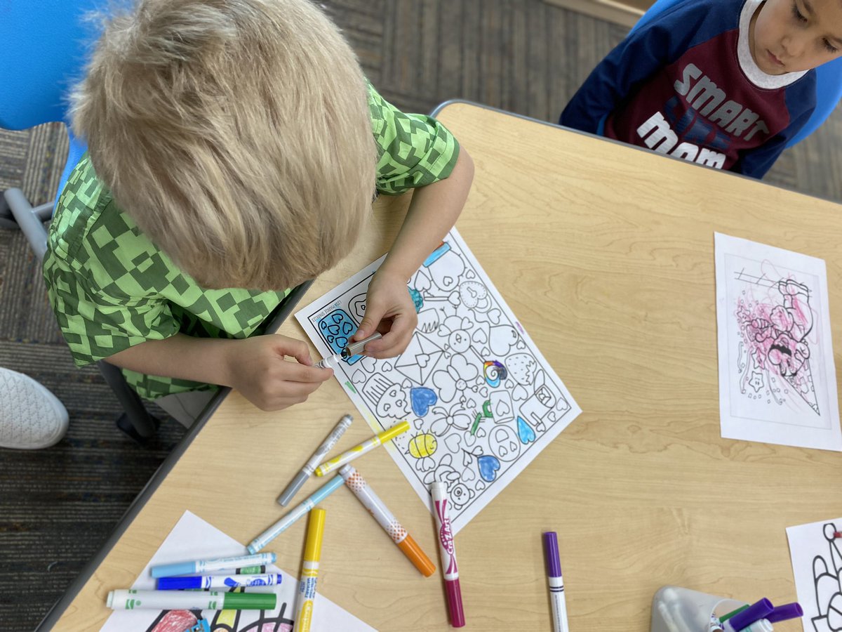 We enjoyed having <a href="/KristinParisi/">Kristin Parisi</a> teach us today!   Reading books, learning about patterns, building, and coloring were just a few of the tasks on our schedule today.