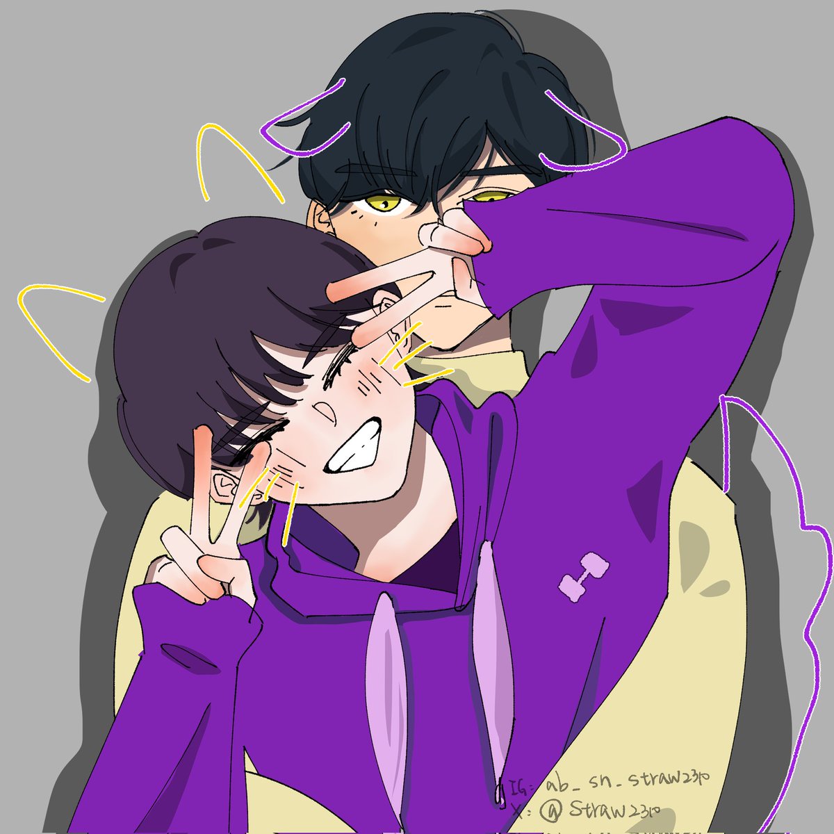 Straw2310's tweet photo. iwfk💛💜

對不起這邊忘記發���🥺 https://t.co/V4aNmmtGWp