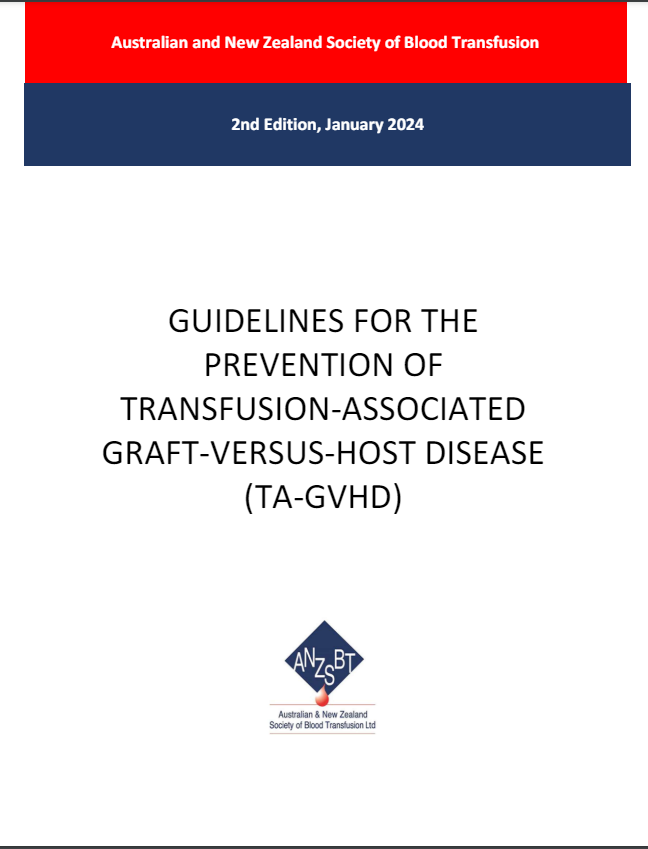 ANZSBT (@anzsbt) on Twitter photo 2nd Edition of Guidelines on the Prevention of TA-GVHD NOW available. <a href="/TransfusEdMed/">Dr Anastazia Keegan</a> <a href="/AmandaCatherwo1/">Amanda Catherwood</a> <a href="/Haemovigilante/">Haemovigilance Guy 🇦🇺 🏴</a> @aabb <a href="/ISBTCO/">ISBT Central Office</a>
anzsbt.org.au/news/transfusi… 2nd Edition of Guidelines on the Prevention of TA-GVHD NOW available. <a href="/TransfusEdMed/">Dr Anastazia Keegan</a> <a href="/AmandaCatherwo1/">Amanda Catherwood</a> <a href="/Haemovigilante/">Haemovigilance Guy 🇦🇺 🏴</a> @aabb <a href="/ISBTCO/">ISBT Central Office</a>
anzsbt.org.au/news/transfusi…