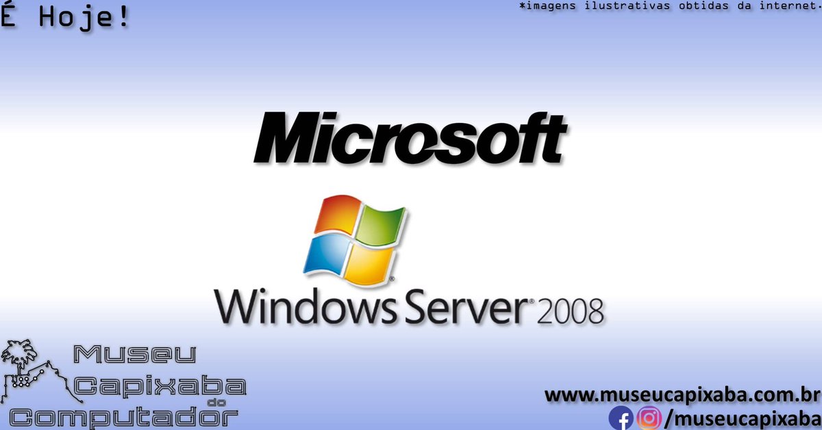 museucapixaba's tweet photo. É hoje!

O sistema operacional Microsoft Windows Server 2008 de 2008

+em https://t.co/EljIu93S9s

#MuseuCapixaba #mcc #éhoje #museu #tecnologia #WindowsServer2008 #Microsoft #Longhorn #ServerCore #WindowsNT6 #Windows7 #WindowsVista #BitLocker #MMC #Windows #PnP https://t.co/tgvTPMWbdQ