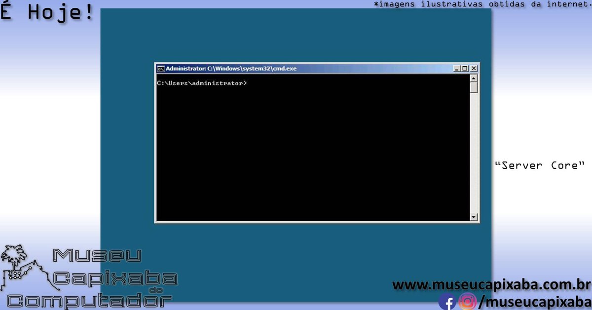 museucapixaba's tweet photo. É hoje!

O sistema operacional Microsoft Windows Server 2008 de 2008

+em https://t.co/EljIu93S9s

#MuseuCapixaba #mcc #éhoje #museu #tecnologia #WindowsServer2008 #Microsoft #Longhorn #ServerCore #WindowsNT6 #Windows7 #WindowsVista #BitLocker #MMC #Windows #PnP https://t.co/tgvTPMWbdQ