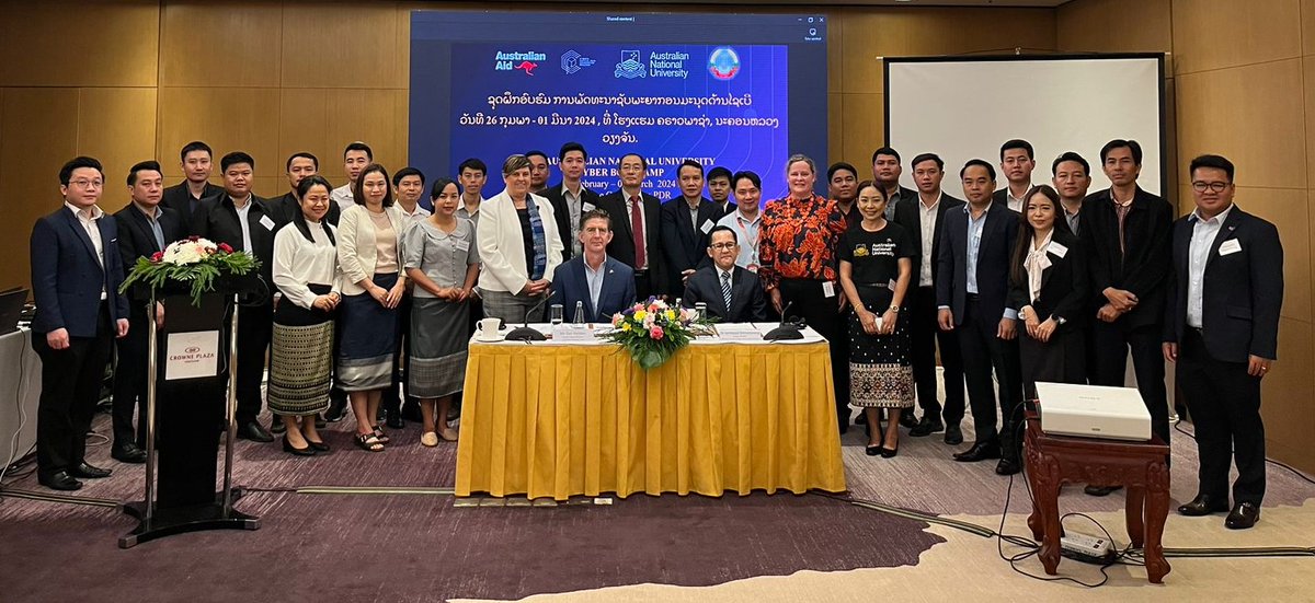 NSC is proud to support the highly successful @dfat #Cyber Bootcamp Program. This final bootcamp was launched in Vientiane today by Laos' Vice Minister of Technology and Communications Santisouk Simmalavong who reiterated the importance of strong cyber cooperation between…