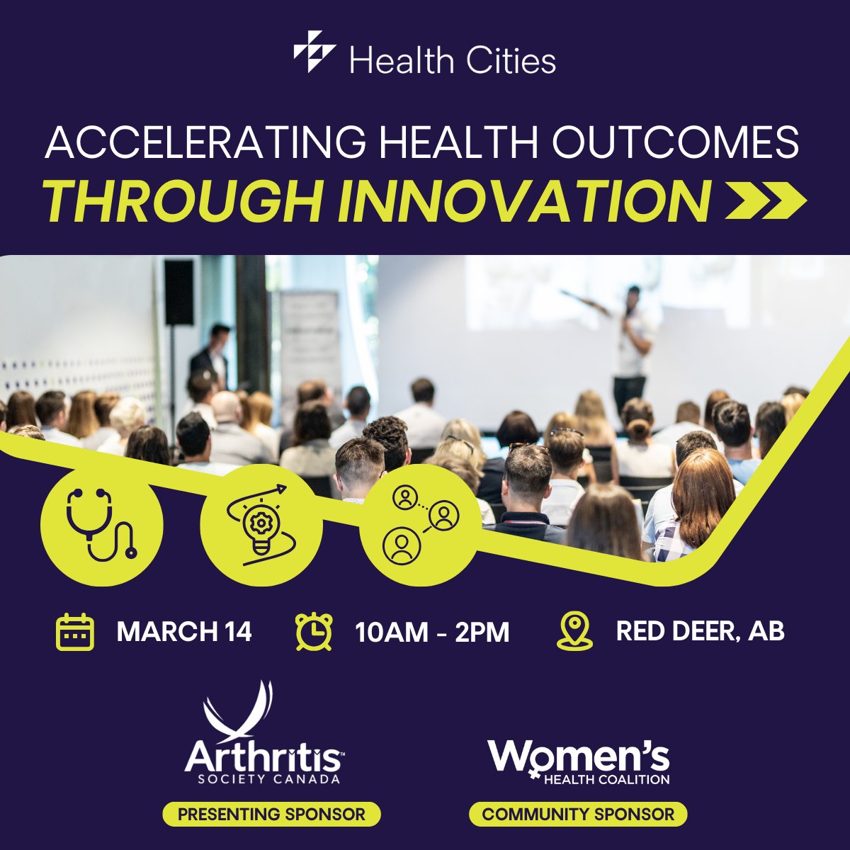 On March 14th, the province’s top healthcare leaders, innovators and entrepreneurs will gather in Red Deer to identify tech-driven solutions for the biggest challenges facing Alberta’s healthcare system. 🧵 (1/4) 🎟️ bit.ly/3TdTl7a