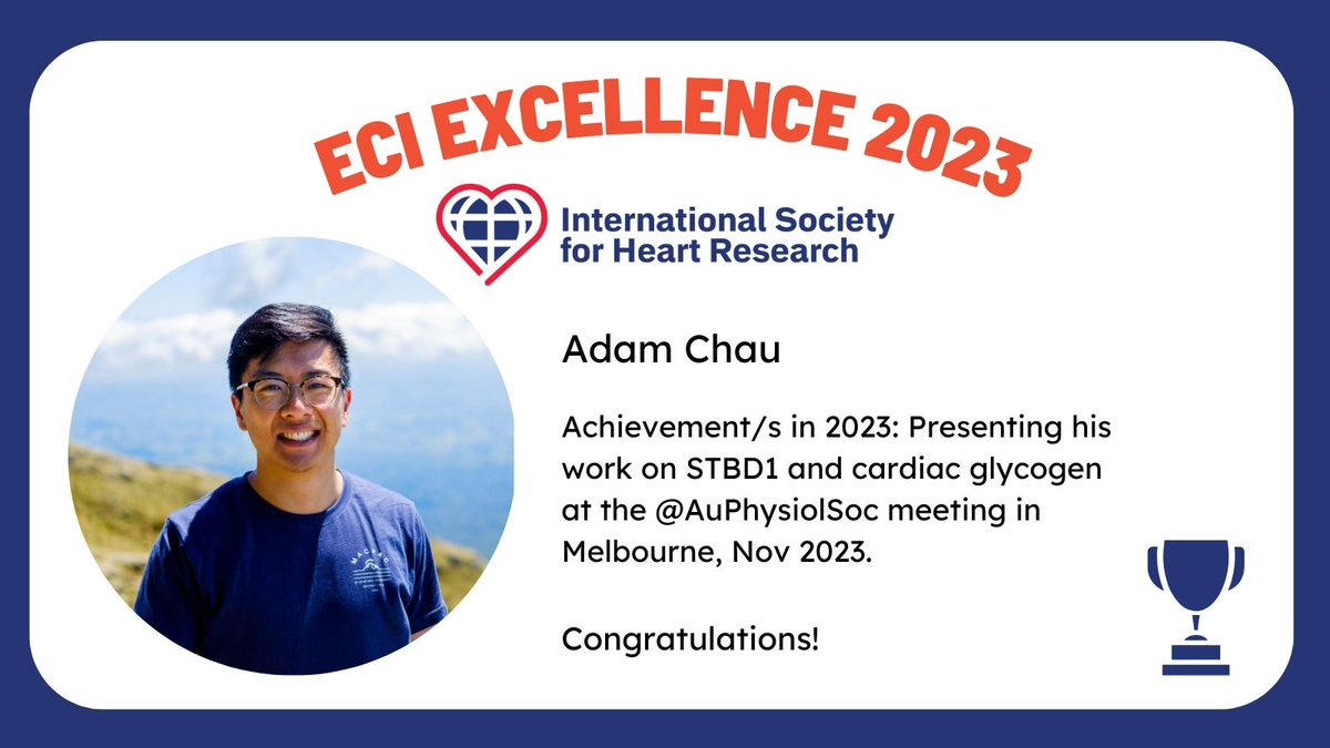 Our last #ECIEXCELLENCE2023 nominee is ..🥁🥁🥁..... PhD student @chaad540 from @UniMelb1! Awesome work presenting @AuPhysiolSoc. All the best for the rest of your doctoral studies.