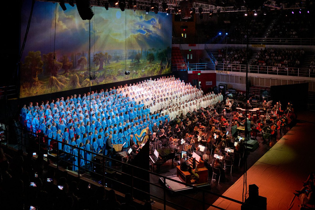 Ch_JesusChrist's tweet photo. The Tabernacle Choir at Temple Square is in the Philippines for the second stop of its “Hope” world tour. Over the weekend in two concerts in Manila, the Choir delighted distinguished business and interfaith leaders with its music.

On Sunday, February 25, 2024, Elder Neil L. Andersen of the Quorum of the Twelve Apostles of The Church of Jesus Christ of Latter-day Saints attended the concert (held at the University of Santo Tomas, a Catholic university) with Cardinal José Fuerte Advíncula, Archbishop of Manila.

“Music speaks to all of us,” said Elder Andersen, who has spent the past nine days ministering in the Philippines. “Music lets us know we have so much more in common than we have that divides us.”

Cardinal Advíncula seconded the Apostle’s thoughts on the unifying power of music.

“It’s very amazing how music, how songs actually make us feel closer to one another,” said the Cardinal, who heard the Choir in person for the first time on Sunday. “When actually we should be so because we are all brothers and sisters. We have one common Father — God. And I think that should not prevent us from working together for the betterment of our brothers and sisters.”

https://t.co/OVcA0cOQkA