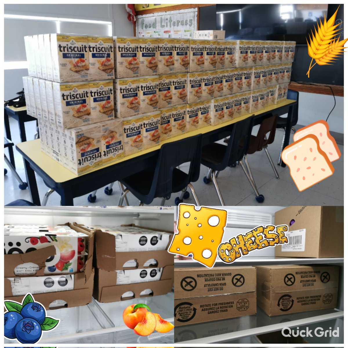 MaryHilpert's tweet photo. Thankful @qesarnia @LKDSB for @OSNPLambton @FoodBasicsCA and @GroceryFndtn feeding our children with whole grains and dairy...this is 359 Food Vouchers! This is part of the support our Snack Program receives! #grateful #feedingchildren #learning #SnackProgram https://t.co/EdwZZXiLPC