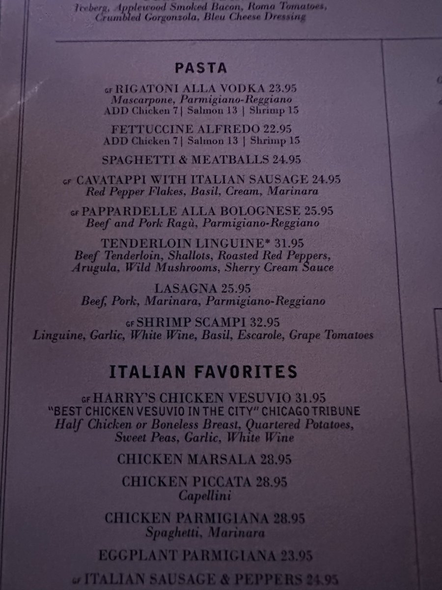 DanteTheDon's tweet photo. Forgot what a solid menu they have here. I’m ashamed of myself for not coming here in so long. If I wasn’t on a Vesuvio mission I would fuck up this tenderloin linguine or scampi https://t.co/7WyTW03UM2