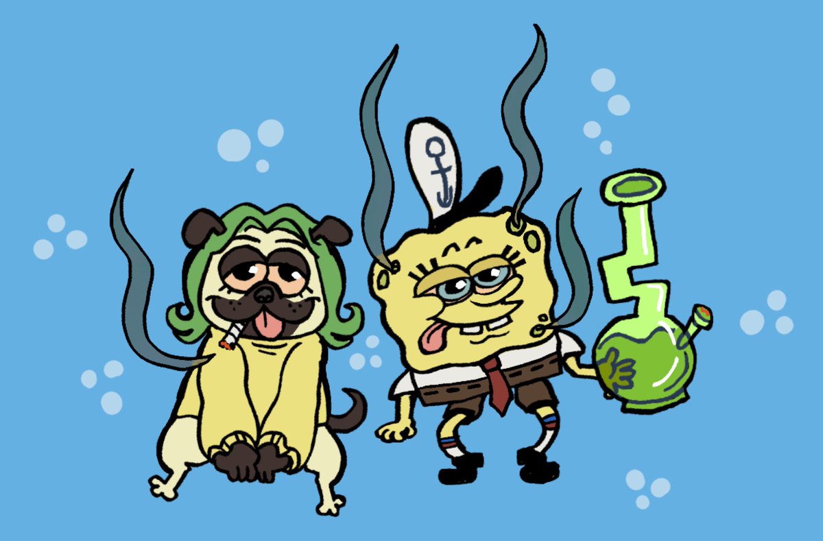 SunnySpacebeam's tweet photo. About my fursona 👽⭐️🦴
Gender: nonbiney (any pronouns)
Species: pug mix (beagle maybe)
Favorite color: GREEN
Main: 👍
Weird fact: sometimes has antennas 👽
Best quality: snout
What I dislike: I always wanna change their colors a little bit 
Would I sell: no 💚 https://t.co/fXZZZhyq5G