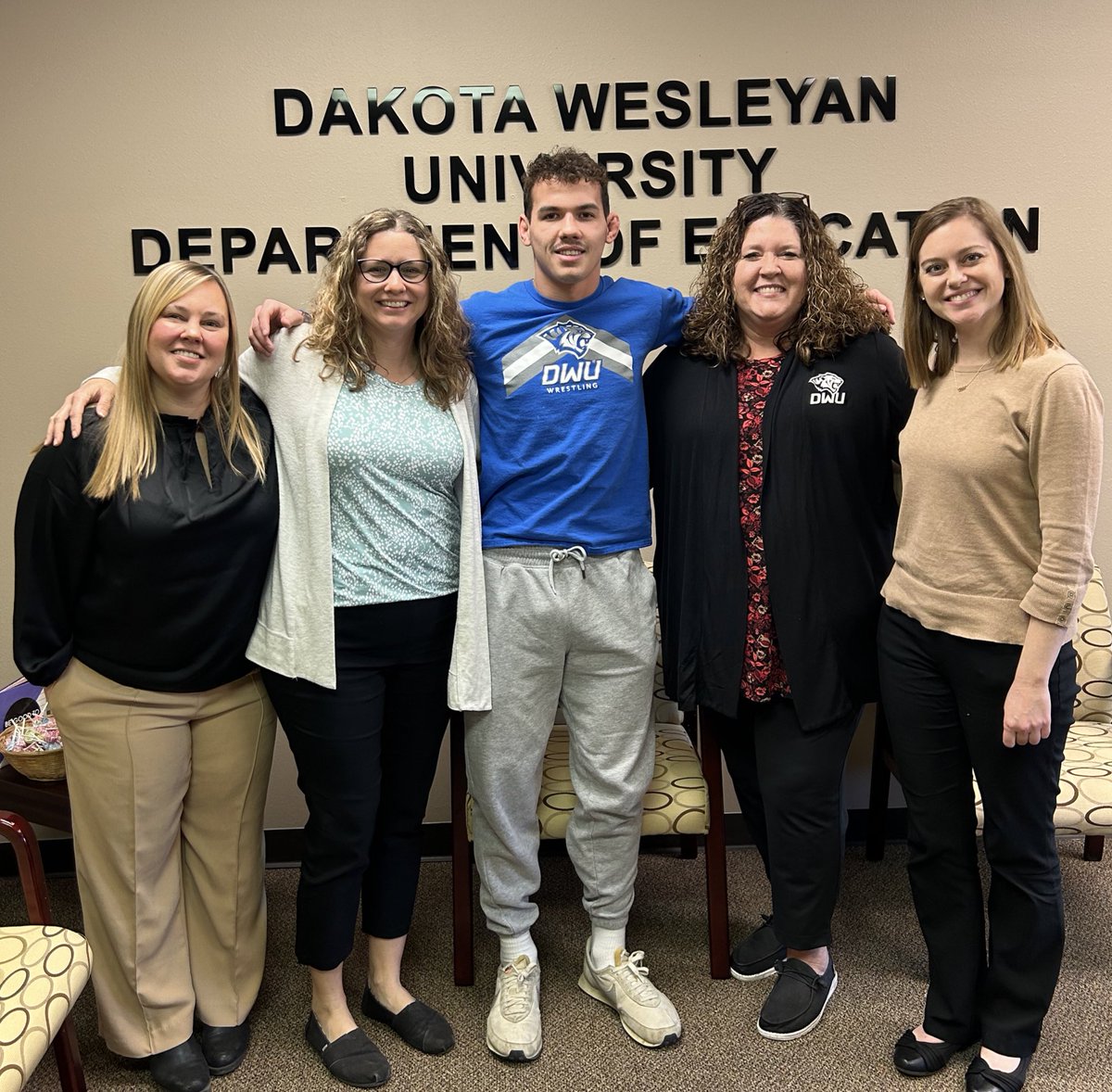 DWUteach's tweet photo. Good luck to education major Tyson Johnson at the National Wrestling Tournament! We will be cheering for you! https://t.co/eJJUzgehTf