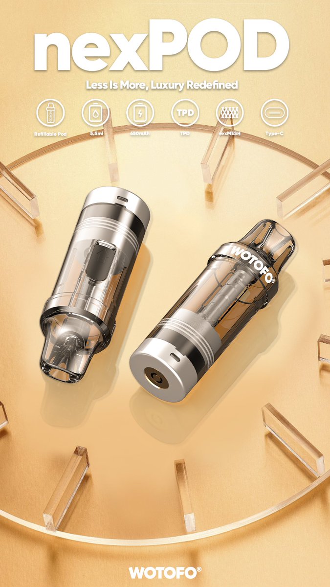 wotofoofficial's tweet image. nexPOD Refillable Pod🥰

The official website is fully online and can be adapted to all nexpod series devices

wotofo.com/products/nexpo…

#nexpod #refillablepod #vape #vapeon #vapechoice #wotofo #eliquid