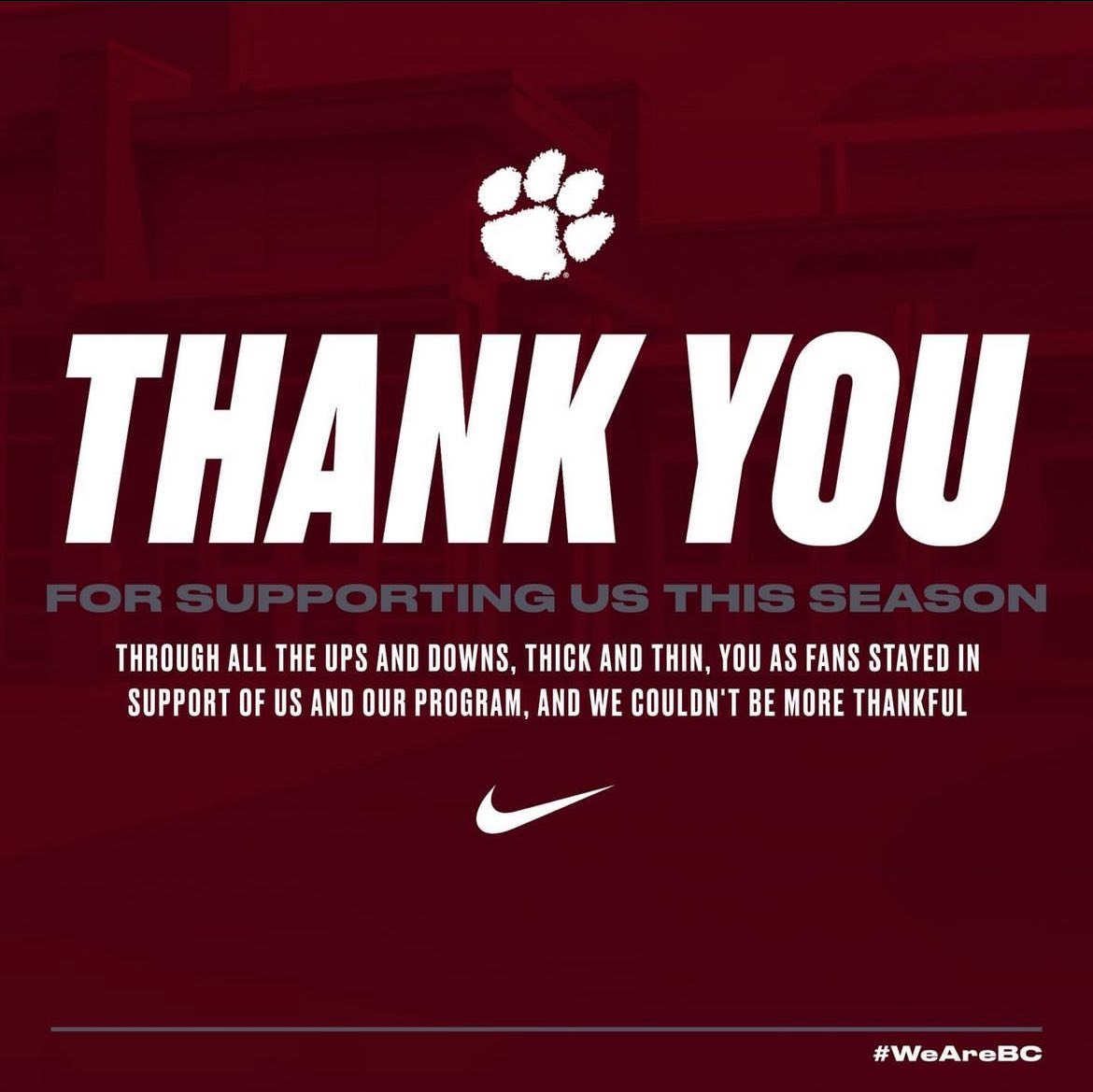 BCcougarbball's tweet photo. Thank You Guys For Everything❤️ https://t.co/UV8jBWcZAf