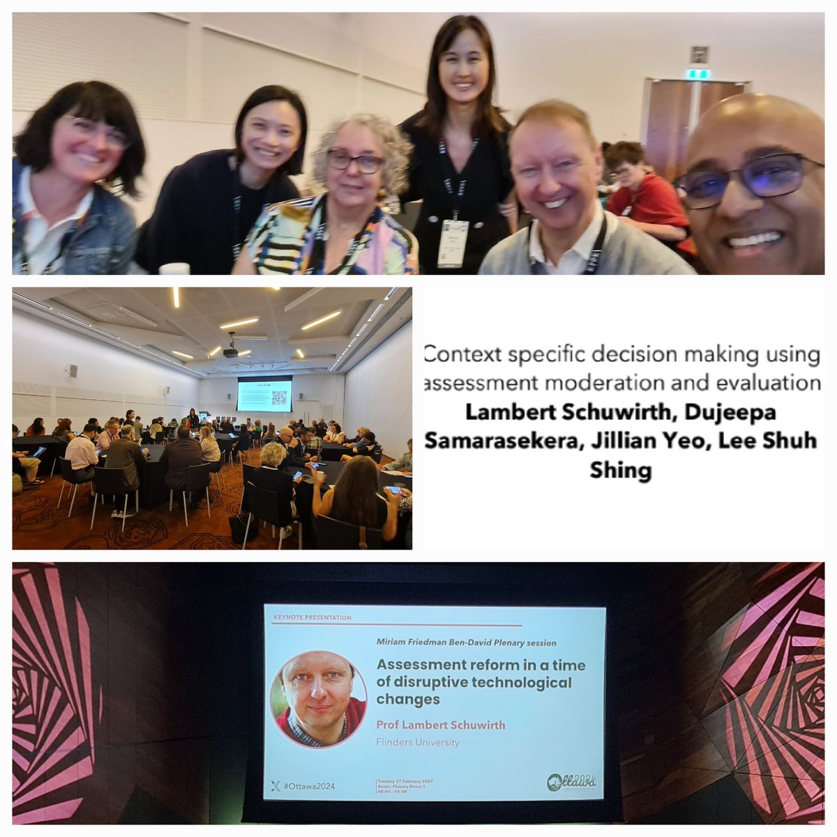 Absolutely inspired by <a href="/LSchuwirth/">Lambert Schuwirth</a> insightful contributions during today's opening plenary at #ottawa2024 &amp; co-facilitate with him and Team <a href="/NUSMedCenMED/">Centre for Medical Education, NUS Medicine</a> a packed workshop on assessment right after his session. Soaking up the knowledge and experiences at #ottawa2024 #MedEd