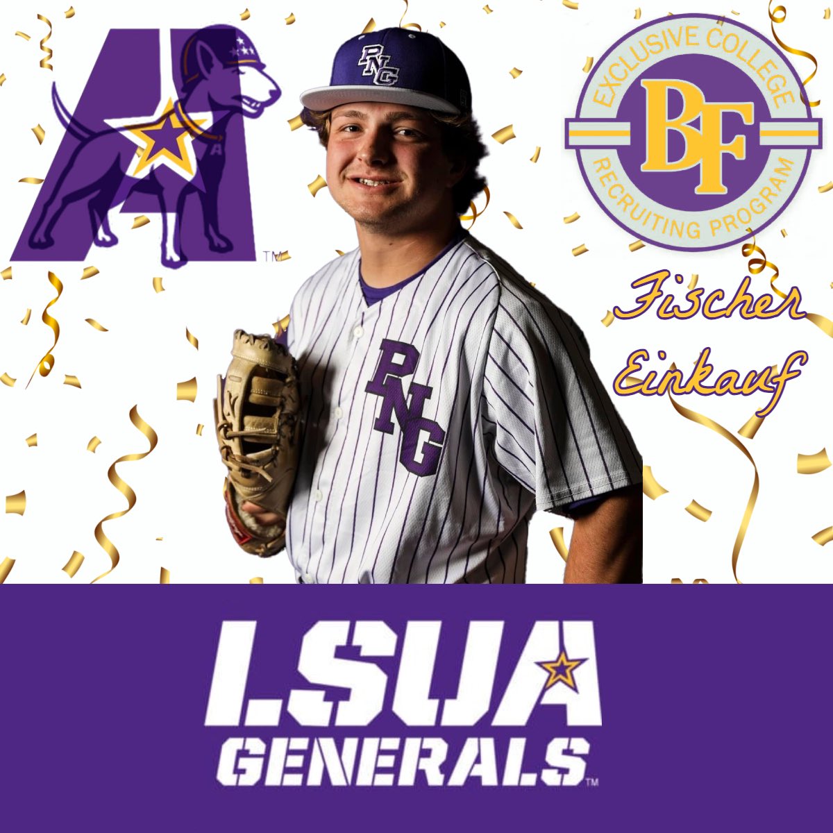 BaseballFactory's tweet photo. Congratulations to 2024 Baseball Factory Exclusive Program member Fischer Einkauf (@EinkaufFischer) on his commitment to @LSUA_BSB!
#BFExclusive https://t.co/zLSfKQcqhG