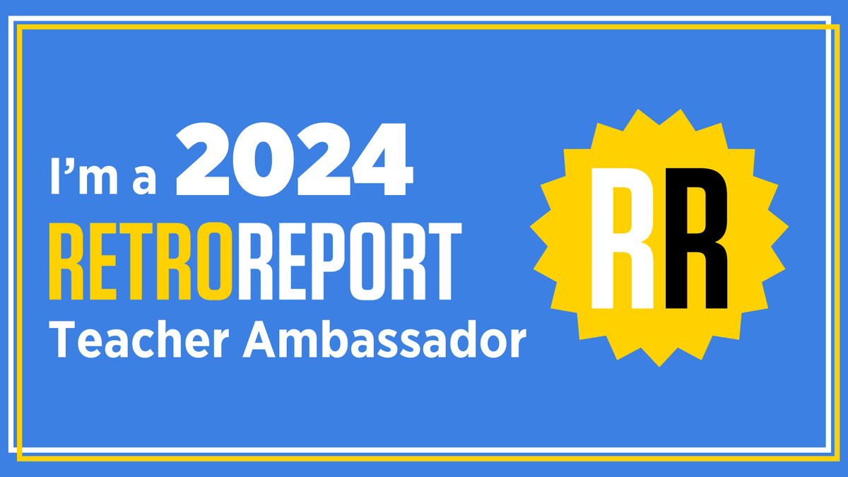 So excited to return as a Retro Report Teacher Ambassador! Their resources have been invaluable as a new AP Government teacher! Thank you @RetroReport ! Check out their lessons on retroreport.org (My favorite right now is 'When Art Fuels Anger, Who Should Prevail?')