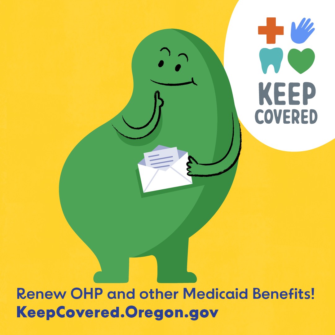 OHAOregon's tweet photo. Do you have questions about renewing Oregon Health Plan (OHP) or other Medicaid benefits? #KeepCovered
Help is available at https://t.co/0tJJlPLEeK https://t.co/V8qHk4mmFA