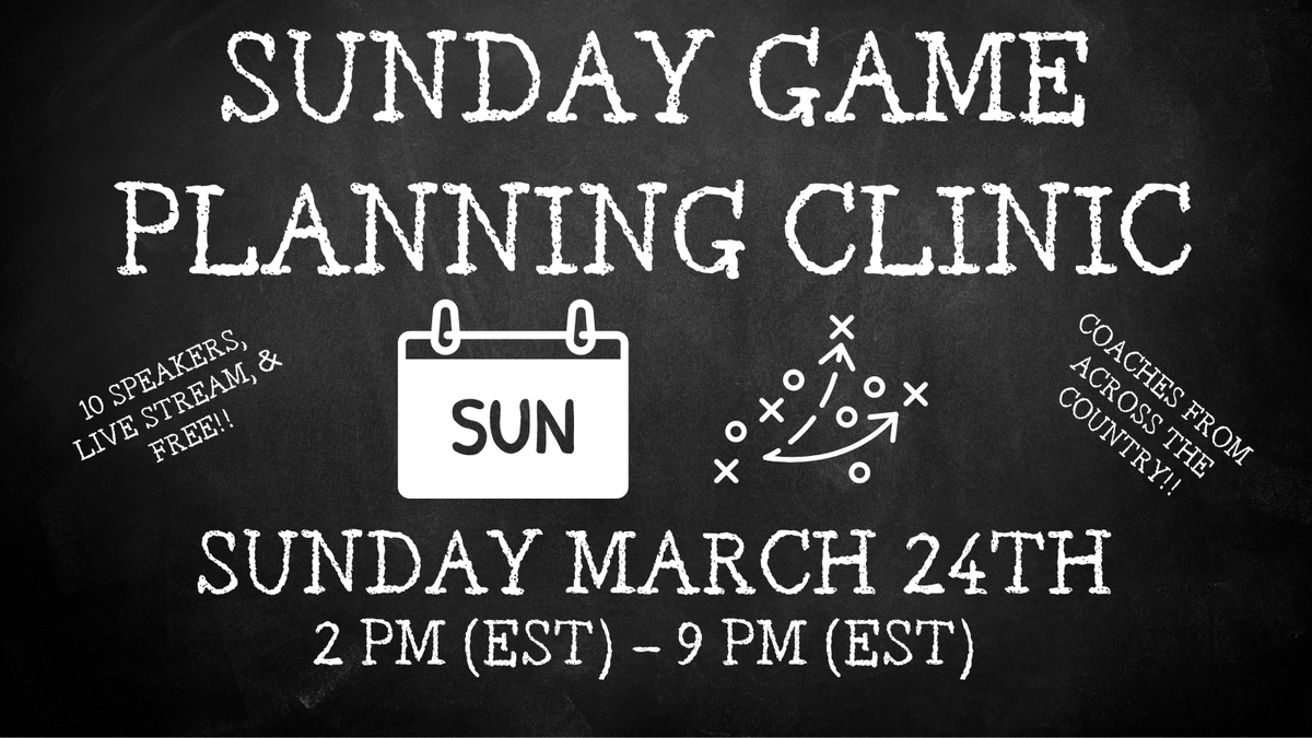 CoachBandstra's tweet photo. With how well yesterday's Clinic went. We are going to do another one in March. No topic restriction. Will do it through zoom or live stream via YouTube. If interested in attending or presenting please fill out the google form. Great line-up so far!
https://t.co/BZwe6fWvET https://t.co/NenMlEqUCH