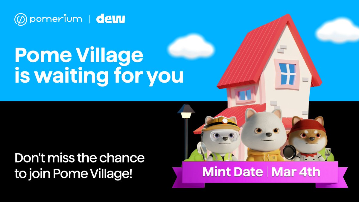 Pomerium_space's tweet image. ✨Pome Village Launchpad on dew

Don't forget to join #Pomerium 's ecosystem!

Pome Village #FreeMint participants

🏷️will be in this way:

1️⃣Phase1 : Guaranteed WhiteList
✅Mar 4th 6AM - 7AM UTC

2️⃣Phase2 : Allowlist (FCFS)
✅Mar 4th 7AM - 8AM UTC

3️⃣Phase3 : Public Mint
✅ Mar…