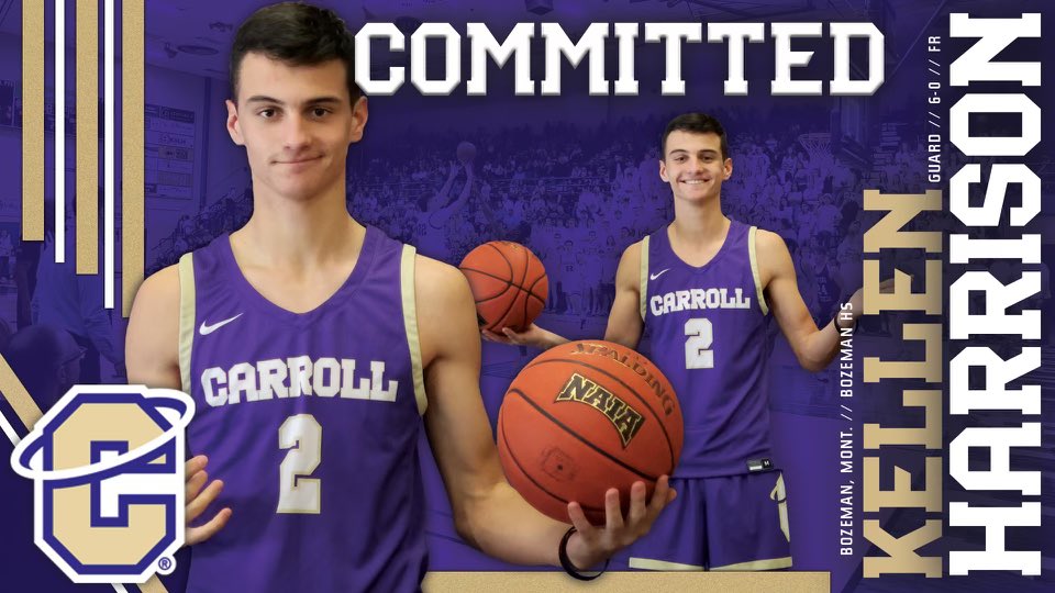Kellen Harrison (@kgharrison2) on Twitter photo I’m excited to announce my commitment to Carroll College. Thank you to my coaches, teammates, and family. Go Saints!
<a href="/CCSAINTSMBB/">Carroll College Men's Basketball</a> I’m excited to announce my commitment to Carroll College. Thank you to my coaches, teammates, and family. Go Saints!
<a href="/CCSAINTSMBB/">Carroll College Men's Basketball</a>