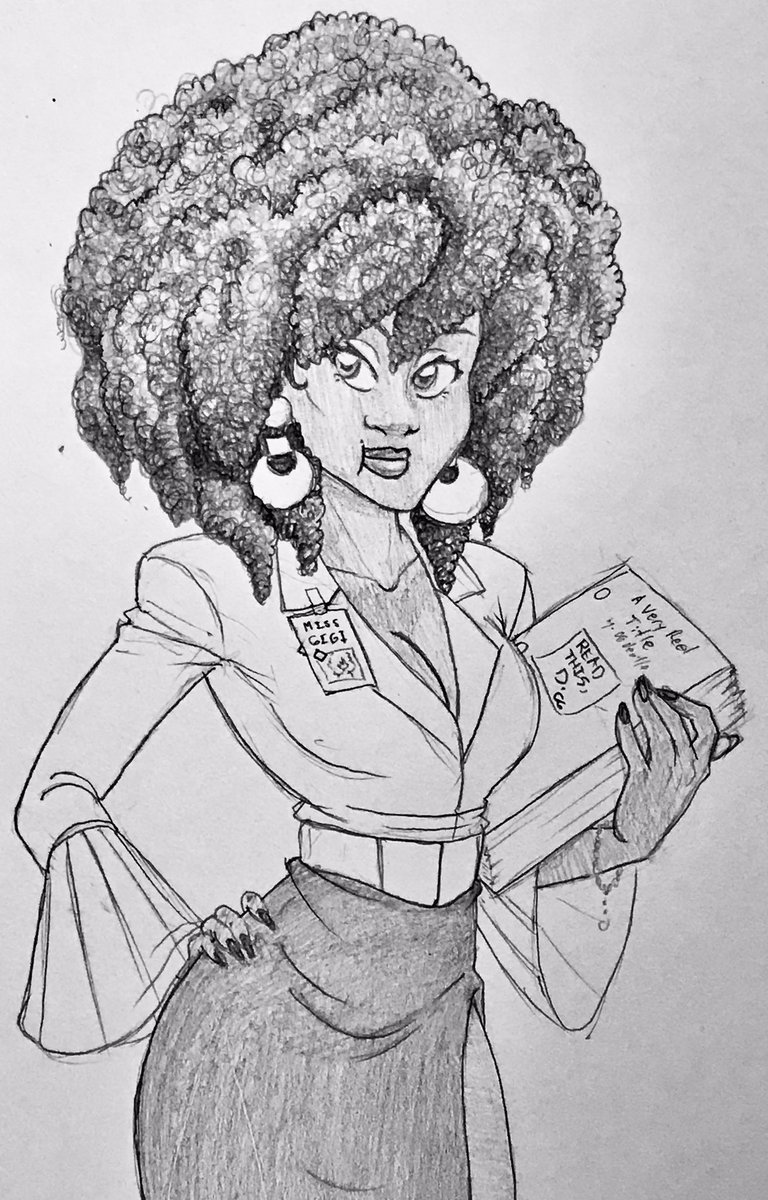 spoopty23's tweet photo. I did it! I drew something for Black History Month!
Gigi Thompson, from my Have It All AU. She works for the Illuminati as Dietrich Klüge’s personal assistant, and right hand.
🖤👸🏾🖤
#insidejob #saveinsidejob #gigithompson #BlackHistoryMonth https://t.co/PFznxW4ApU