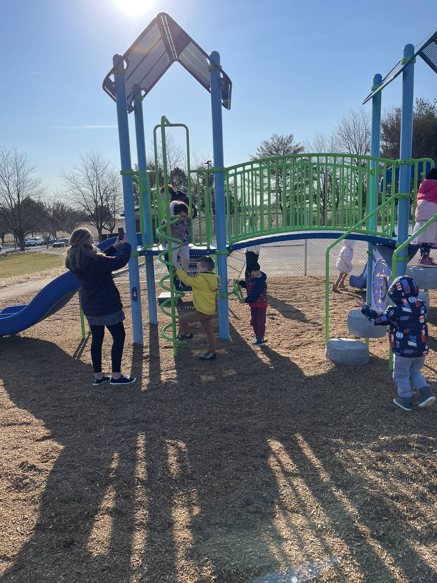 CCPS_SGE's tweet photo. Our pre-k students enjoyed the first day on our new playground!  We haven’t had a playground pre-k can play on in 5 years.  Thank you! https://t.co/jTE3UkXBD1