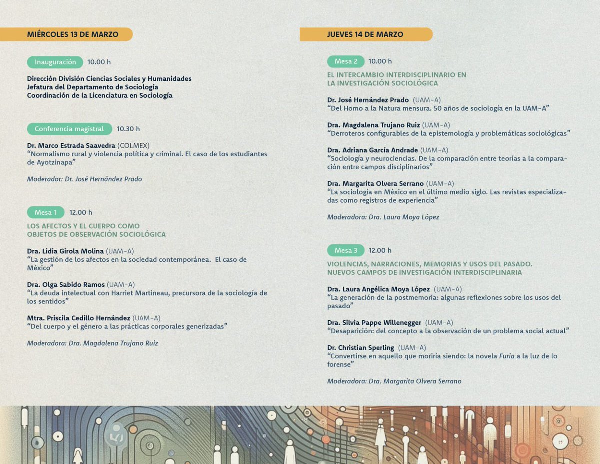 smsociologia's tweet photo. El departamento de sociología de la UAM Azcapotzalco invita a las Jornadas de pensamiento sociológico 2024: 40 años de pensamiento sociológico en la UAM-A: acumulación e innovación. https://t.co/zKlLMjVkRO