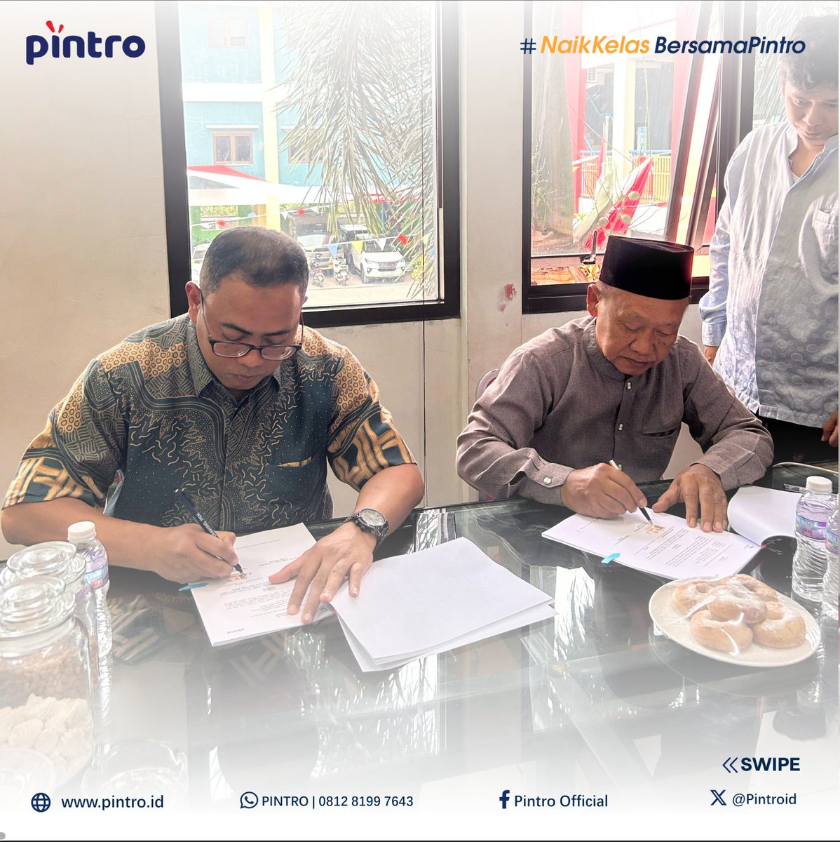PintroId's tweet photo. Setelah 3 thn menjalankan transformasi digital dengan sukses terkait sistem admission, akademik, LMS, penilaian, raport hingga proses penagihan dan pembayaran secara online, Kini Mumtaza Islamic School bersama Pintro melanjutkan perpanjangan kerjasama untuk periode 2024 - 2029. https://t.co/VWeTZ6Fxnk