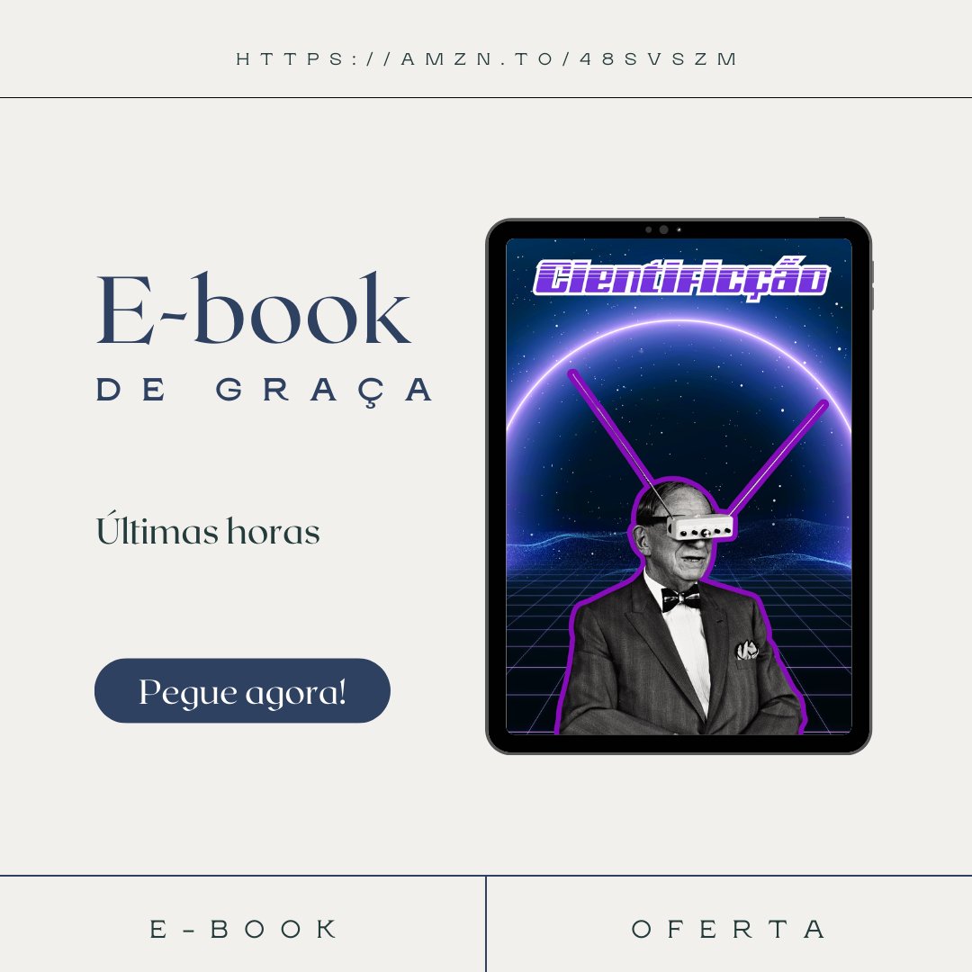 CyberusEditora's tweet photo. Sci-fi de qualidade!
Faltam apenas algumas horas para garantir o seu e-book grátis!
Não esqueça de deixar sua avaliação e compartilhar com os amigos!
Link para download: https://t.co/kktKHzBfeq https://t.co/ZeS2gnKAzb