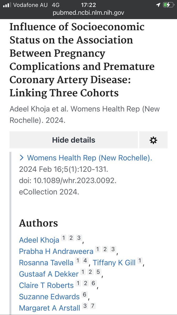 AdeelKhoja's tweet image. Happy to share the latest and final publication (sixth paper) of my PhD work.
@RosannaTavella @PrabhaAndraweer @ArstallMargaret @EdwardsSuzanneM @clairetroberts @GusDekker @tiffanykgill #Datalinkage #cohorts  #Database @GradSchoolUofA