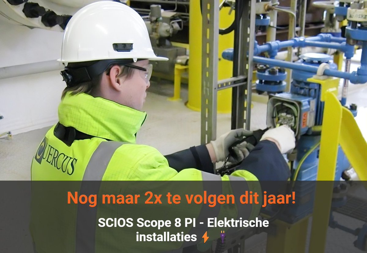 Nog maar 2x te volgen dit jaar! - SCIOS Scope 8 PI - Elektrische installaties⚡🔌

Leer om inspectiewerkzaamheden aan laagspanningsinstallaties uit te voeren.

Interesse? Neem contact op met onze sales afdeling.
• 📞 038 452 99 91
• 📧 sales@qts.nl
• 🌐 qts.nl/cursus/scope-8…