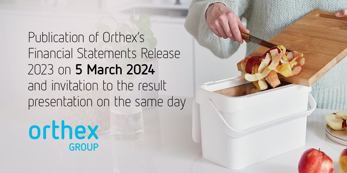 Orthex will publish its Financial Statements Release on Tuesday, 5 March 2024 at around 9.00 a.m. EET. The corporate management will present the report on the same day at 11.00 a.m. EET in a webcast. Join here orthex.videosync.fi/q4-2023
