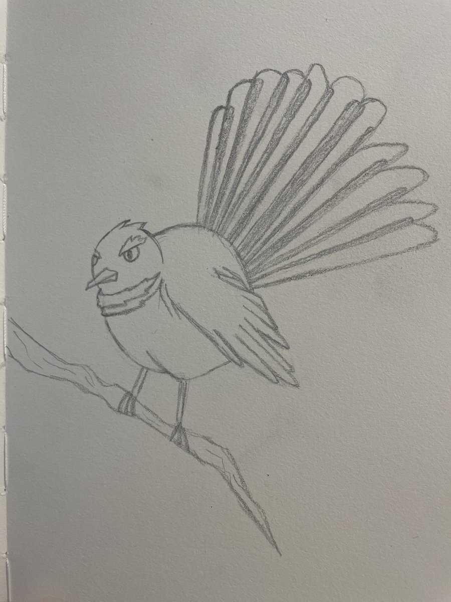 Day 5 - Fred the Fantail

Almost forgot todays drawing 😅

Have a great evening

#art #artwork #nzart #nzbirds #drawing #newzealand #newzealandartists #fantail