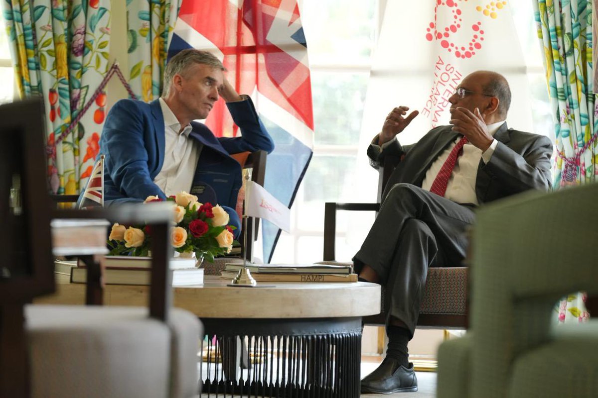 Excellent to talk to Dr Ajay Mathur DG of <a href="/isolaralliance/">International Solar Alliance</a> about how we build on 🇬🇧 government support to increase 🌍 solar uptake